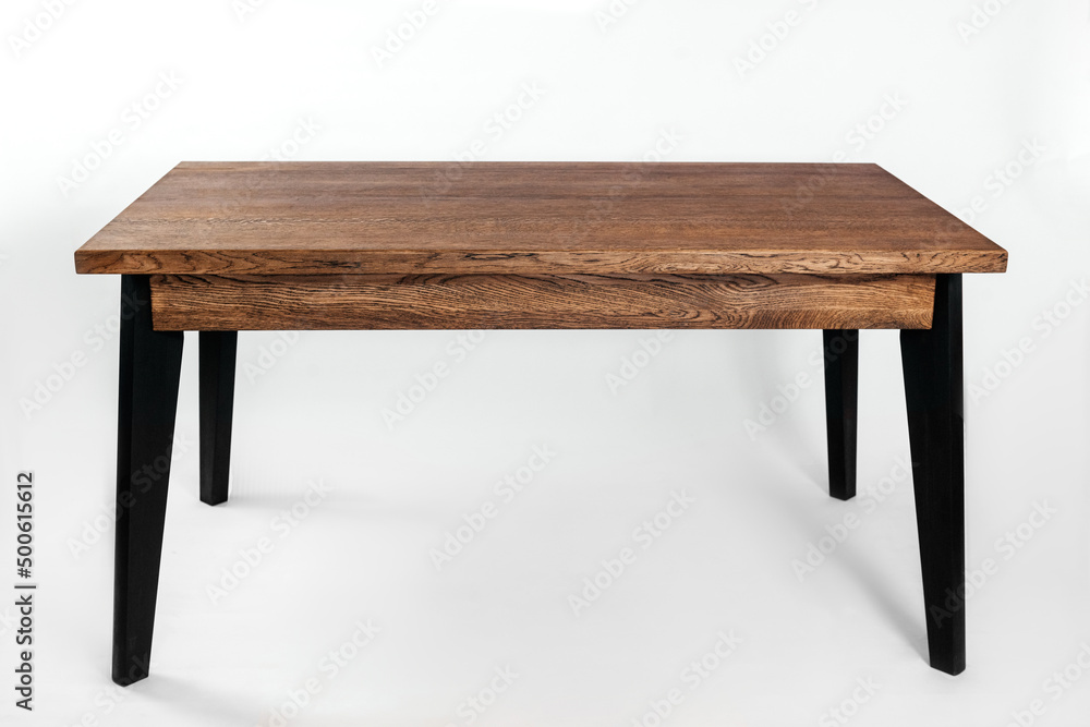 handmade wooden table on a white background with all the details handmade wooden table on a white background with all the details
