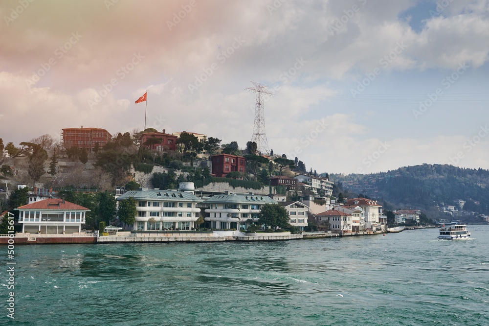 Houses in istanbul turkey shore