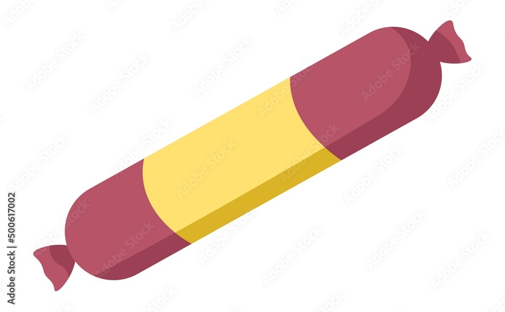 Sausage pork or poultry meat base meal vector Sausage pork or poultry meat base meal vector