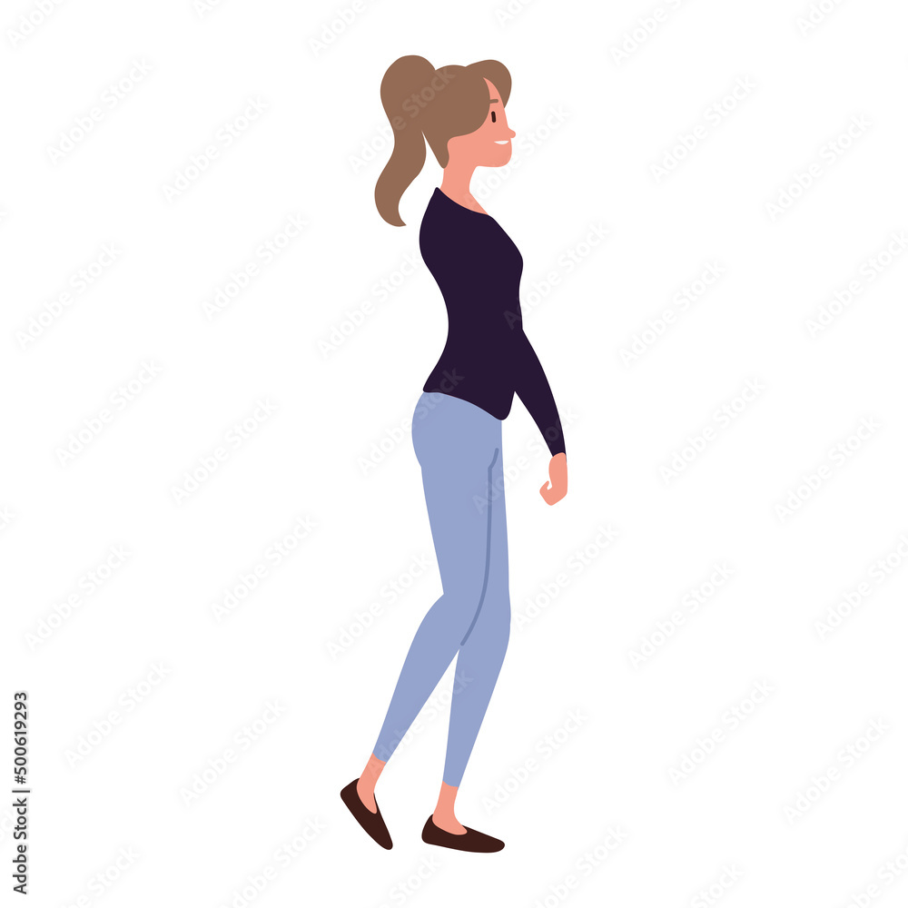 happy woman character happy woman character