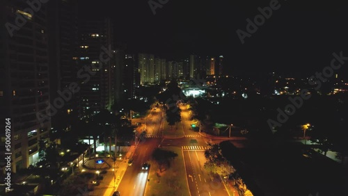 Ribeirão Preto  São Paulo  Brazil - April 23, 2022 : Night images of the city of Ribeirão Preto.  photo