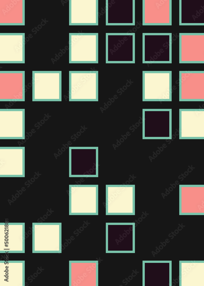 Offset Quads generative art background art illustration Offset Quads generative art background art illustration