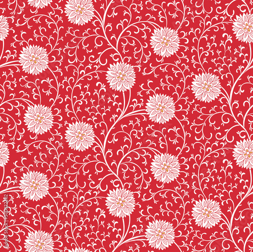 Seamless Pattern in Contemporary Chinese Style