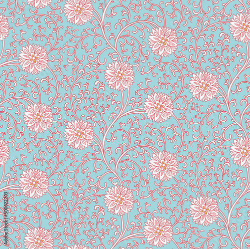 Seamless Pattern in Contemporary Chinese Style