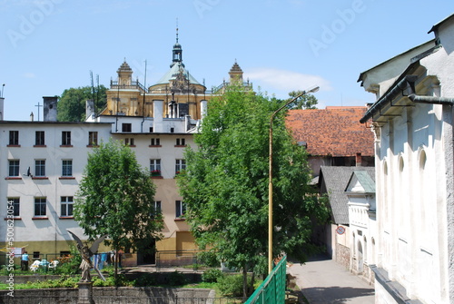 buildings of the small town of Wambierzyce in Poland, summer, sun, church photo