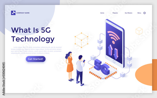 Vector Isometric Business Concept Template