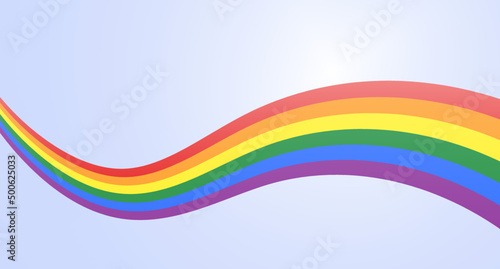 Rainbow color wave. Colors of the LGBT community. Abstract background.