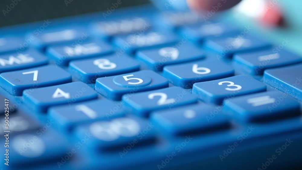 slow motion of hand using calculator slow motion of hand using calculator