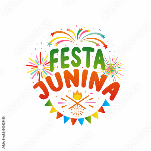 Festa Junina Brazil Festival. Vector illustration Celebration for party festival. Vector colorful