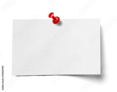 Foto paper message note reminder blank background office business push pin thumbtack