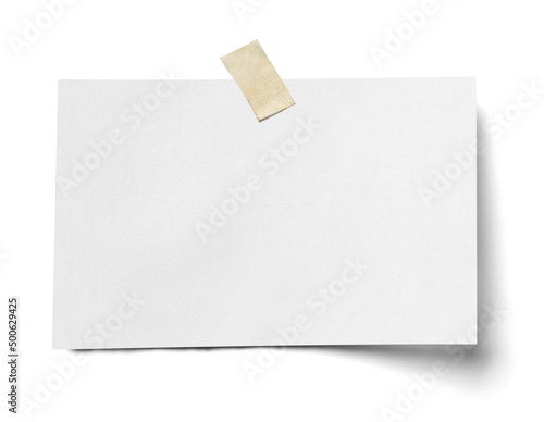 paper message note reminder blank background office business white empty page label adhesive tape