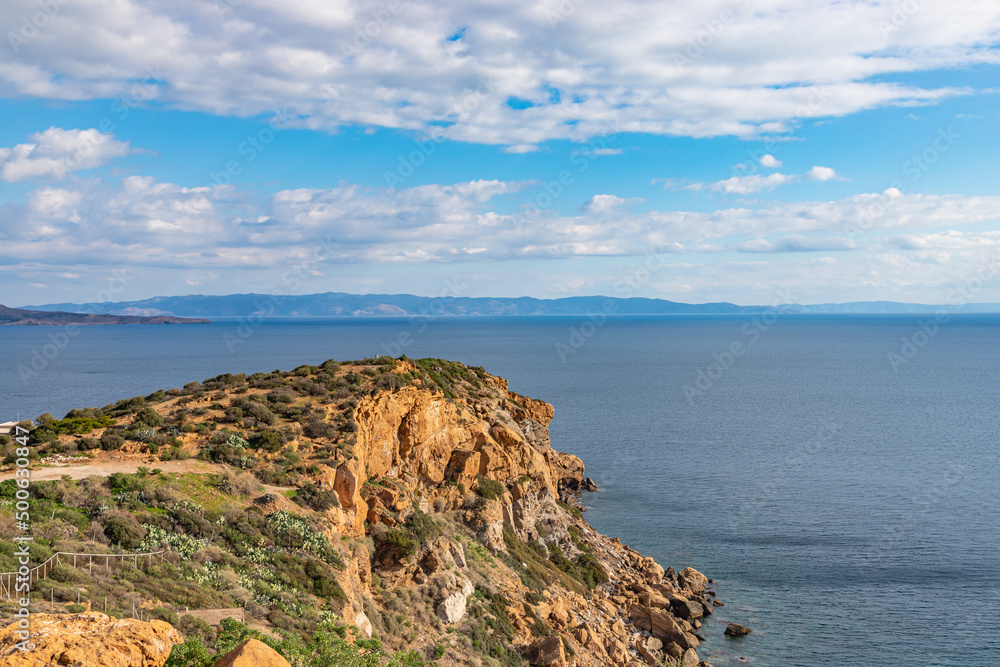 Cape Sounion, Aegean Sea, Greece.