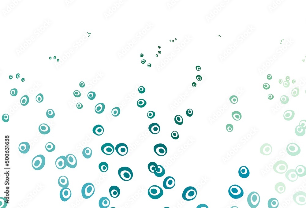 Light Blue, Green vector texture with disks.