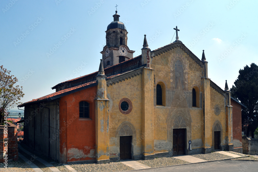 Costigliole Saluzzo, Piedmont, Italy -Santa Maria Maddalena church.