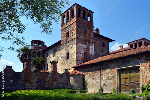 Costigliole Saluzzo, Piedmont, Italy - The ancient castle named Castello Reynaudi