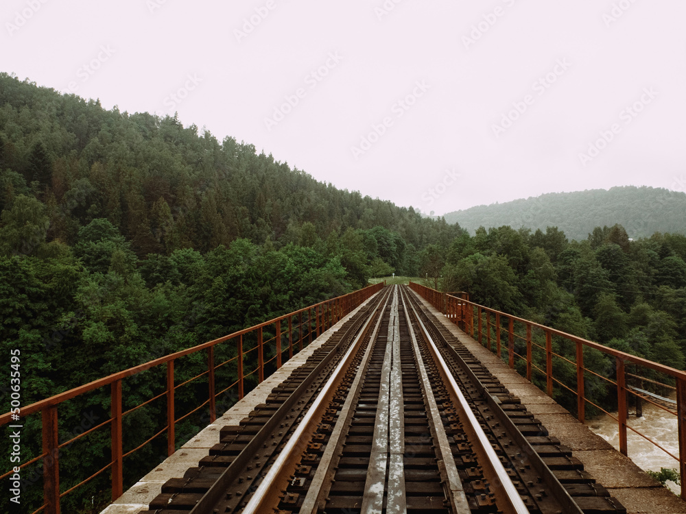 railroad in the mountains