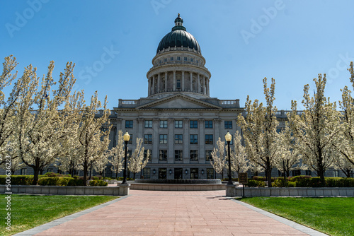 Utah State Capitol Building on a Sunny Spring Day