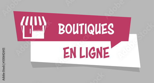 Logo boutiques en ligne.