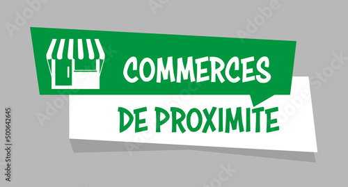 Logo commerces de proximité.