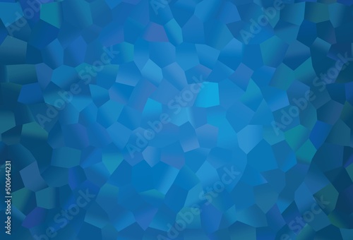 Light BLUE vector template in hexagonal style.