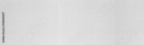 Panorama of White canvas texture background of cotton burlap natural fabric cloth for wallpaper and painting design backdrop