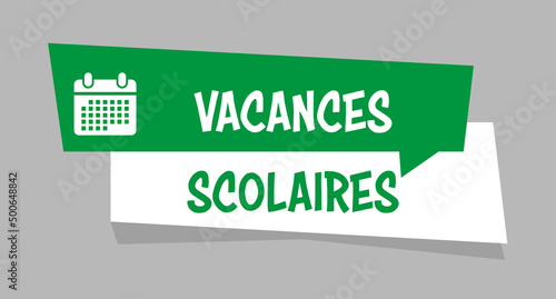 Logo vacances scolaires.