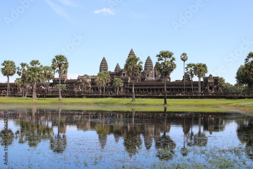 01 Dec 2021 Amazing of Angkor Wat template at Siem Reap Province, Cambodia, The best travel in asian. © Angkor Vector