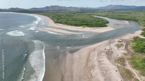 Aerial View of the Surfers Paradise - Tamarindo Beach, Guanacaste, Costa Rica photo