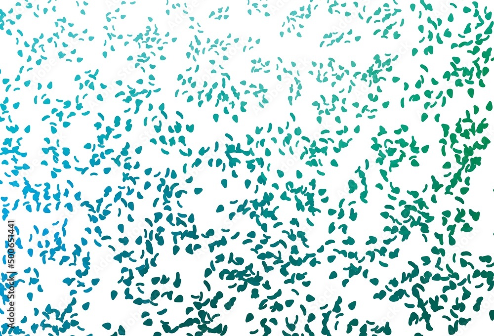 Light Blue, Green vector texture with random forms.