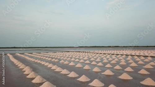 A salt evaporation pond is a shallow artificial salt pan designed to extract salts from sea water 