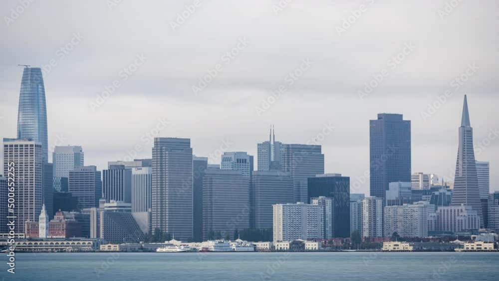 San Francisco Cityscape Skyline from across The Bay Timelapse San Francisco Cityscape Skyline from across The Bay Timelapse