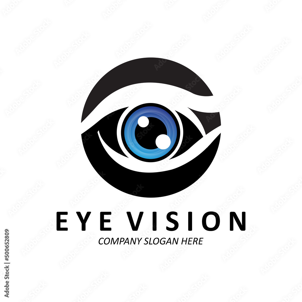 Eyes Logo Design, Vision of the World, vector illustration of organs Eyes Logo Design, Vision of the World, vector illustration of organs