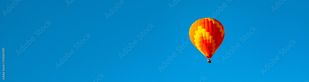 Fototapeta premium Hot air Balloon banner background photo