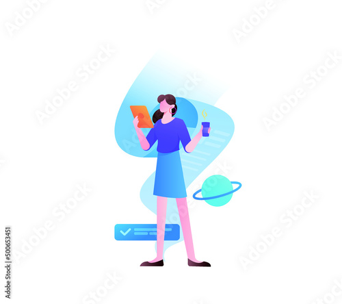 To Do List Vector Concept Illustration  © Lyn Lee