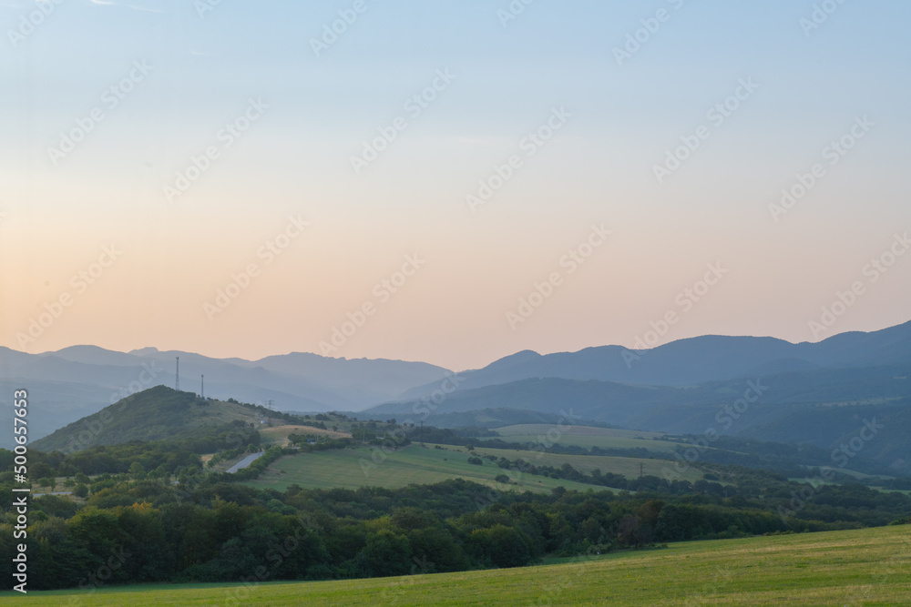 Fototapeta premium beautiful landscapes of nature in georgia in summer