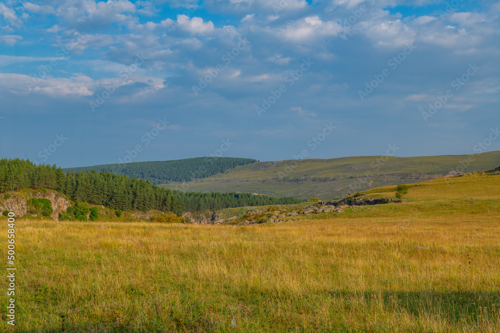 Obraz premium beautiful landscapes of nature in georgia in summer
