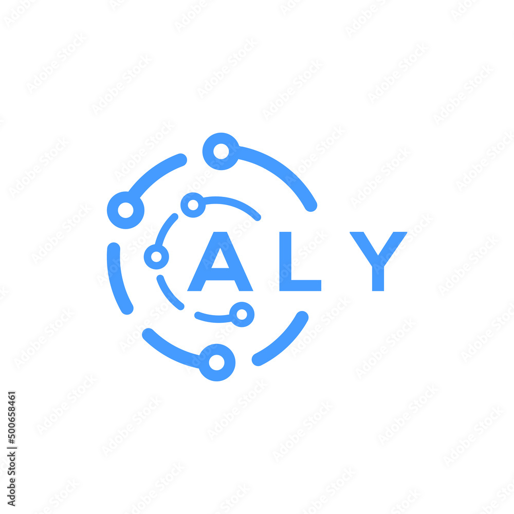 ALY letter technology logo design on white background. ALY creative initials letter logo concept. ALY letter technology design. ALY letter technology logo design on white background. ALY creative initials letter logo concept. ALY letter technology design.