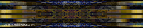 Abstract glitch art kaleidoscope pattern background image. © jdwfoto