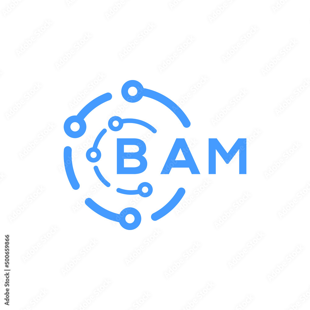 BAM letter technology logo design on white background. BAM creative initials letter logo concept. BAM letter technology design. BAM letter technology logo design on white background. BAM creative initials letter logo concept. BAM letter technology design.