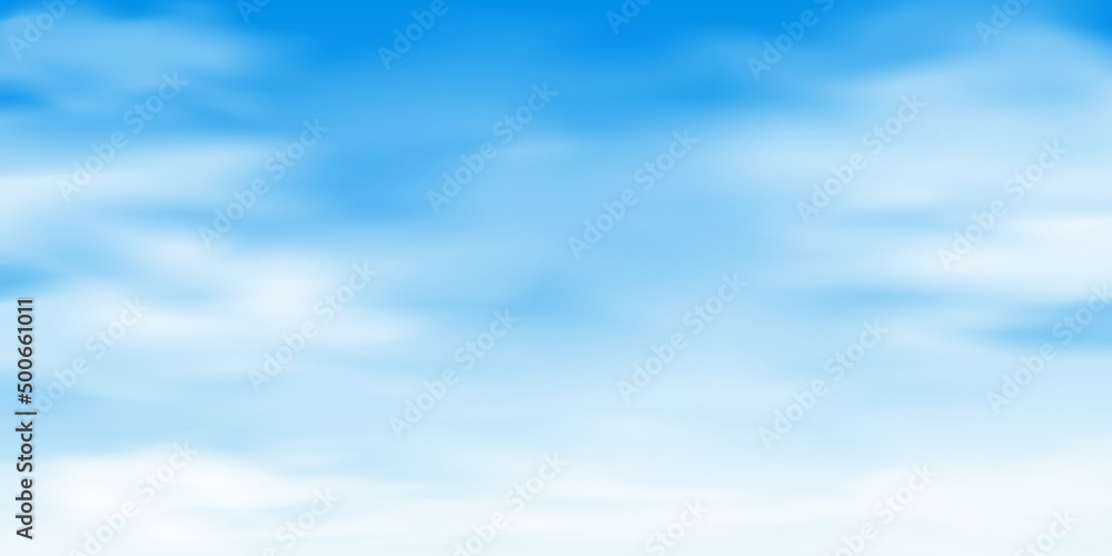 blue sky background and white clouds Stock Vector | Adobe Stock