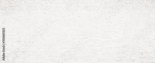 White or light gray brick wall texture background