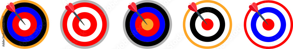 Set target flat icons, victory sign stock vector
Set target flat icons, victory sign stock vector