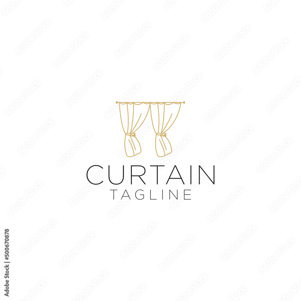 Curtain logo icon design vector Curtain logo icon design vector