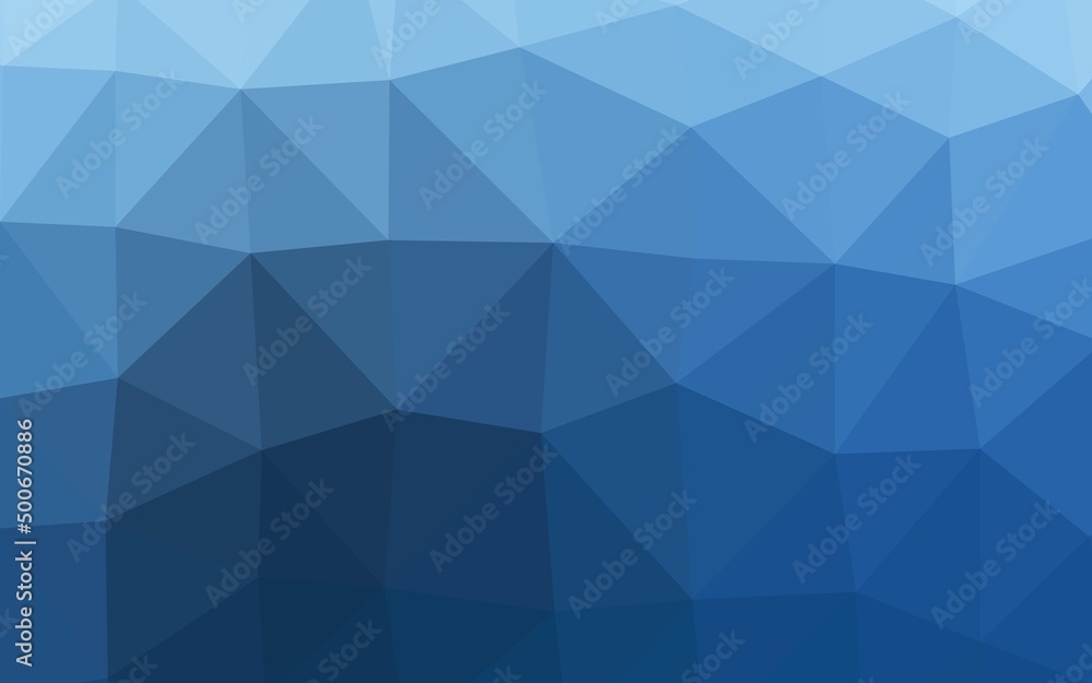 Light BLUE vector triangle mosaic cover. Light BLUE vector triangle mosaic cover.