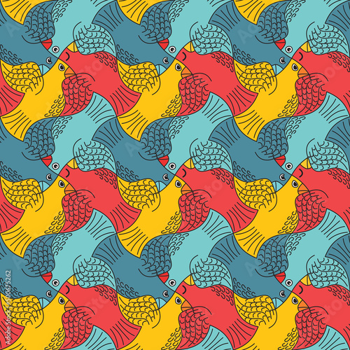 Bird Tessellation Pattern