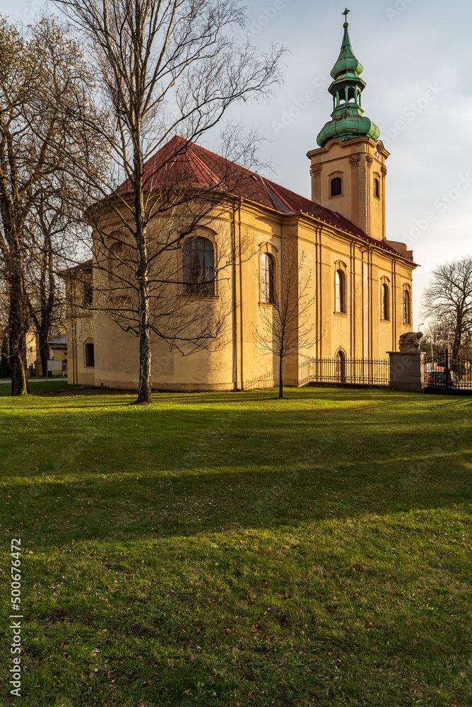 Fototapeta premium Kostel sv. Josefa church in Slezska Ostrava in Czech republic