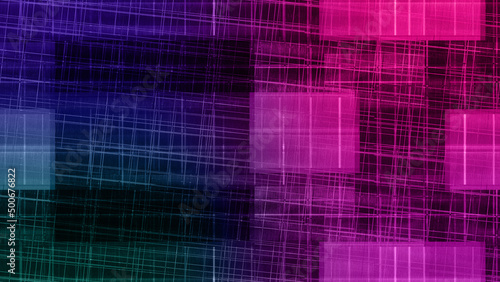 Wallpaper Mural Abstract glitch art block pattern background image. Torontodigital.ca