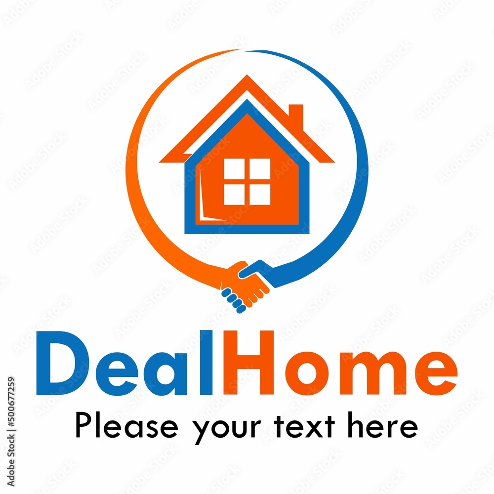 Deal home logo template illustration Deal home logo template illustration