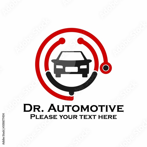 Dr. auto logo template illustration.