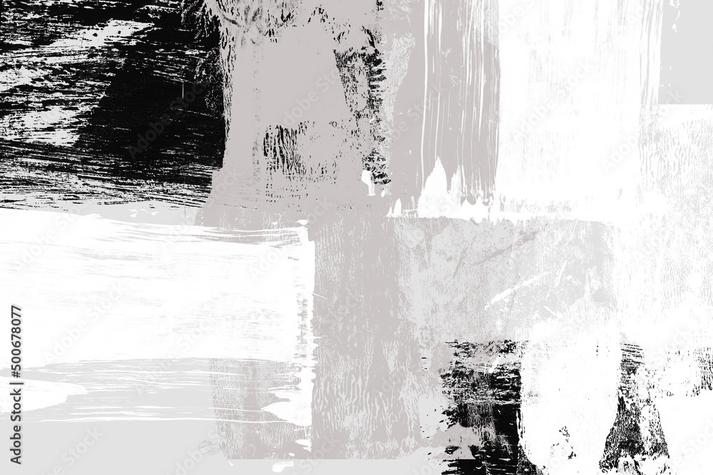 Fototapeta premium 和風 グランジ ブラシ かすれ アート 墨絵 水墨画 背景 テクスチャ